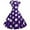 P-Purple, variant on Kcodviy Women Vintage Retro Short Wrap Dress for Women Summer Sleeve Dot Print Evening Work Dresses for Women office Party Prom Swing Dress