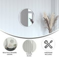 thumbnail image 6 of Merrick Lane 16" Round Accent Wall Mirror in Silver with Metal Frame for Bathroom, Vanity, Entryway, Dining Room, & Living Room, 6 of 12