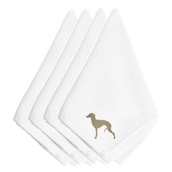 Italian Greyhound Embroidered Napkins Set of 4