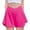 Hot Pink, variant on Girls 2 In 1 Flowy Athletic Shorts With Spandex Liner V-Cross Waist Butterfly Skorts Running Shorts With Side Pockets For 5-14 Years Summer Sports Daily Wear