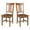 Distressed Oak, variant on Pemberly Row Solid Wood Splatback Chair in White / Natural- Set of 2