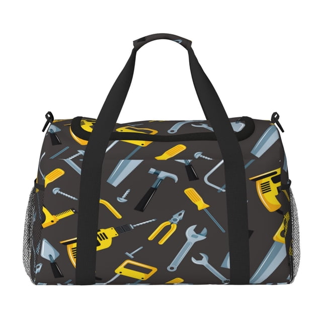 Fotbe Repair tools (2) Bolsa de Viaje con Estampado, Bolsa de Fin de Semana para Mujer con Compartimento para Zapatos, Bolsa de Gimnasio con Bolsillo Húmedo