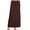 Brown, variant on Women's Plus Size Foldable Waist Solid Maxi Skirt