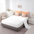 thumbnail image 5 of Homewish Stripes Pattern 7pcs Bedding Comforter Set,Asbtract Minimalist Desgin Queen Bedding Sets,Gradient Orange Gray Queen Sheet Sets For Girls Kids,Ultra Soft Home Decor Reversible, 5 of 8