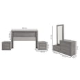 thumbnail image 4 of Recamara Kessa Muebles  Valentina King Size 5 piezas Gris, 4 of 17