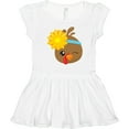 thumbnail image 3 of Inktastic Thanksgiving Turkey, Turkey With Sunflower Girls Toddler Dress, 3 of 5