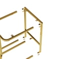 thumbnail image 3 of White+Gold Color PU High Chairs - Comfortable Seating for Meals - Office or Home Settings - Easy to Keep Clean, 3 of 7