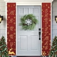 thumbnail image 3 of 1 Pair Christmas Couplet Scene Layout Thicker  Porch Sign Hanging Banner Party Supplies, 3 of 10