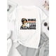 thumbnail image 2 of Creative English Girl Pattern Printed Women'S Fashion Trendy Round Neck Short Sleeve, Simple Casual Sports T-Shirt, Comfortable Summer Top for Holidays., 2 of 6