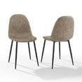 thumbnail image 1 of Crosley Furniture Weston Dining Chair Set, Distressed Brown & Matte Black (Set of 2), 1 of 11