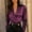 A3 Purple, variant on Satin Tops for Women V Neck Collared Casual Tops Business Silky Tops Elegant Blouses Long Sleeve Satin Silk Shirt Formal Shirts Solid Color Womens Tops Women's Satin Blouse Black S-2XL