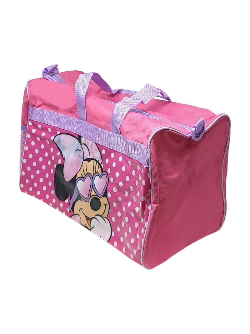Girls Disney Minnie Mouse Duffel Bag Carry-On Overnight Travel