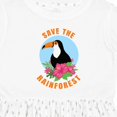 thumbnail image 4 of Inktastic Save the Rainforest Toucan Illustration Girls Toddler Dress, 4 of 5