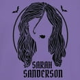 thumbnail image 2 of Junior's Hocus Pocus Sarah Sanderson Portrait Graphic Tee Purple Medium, 2 of 3