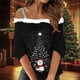 thumbnail image 4 of Camiseta Impresa de Hombro Doble, Top de Moda Casual para las Vacaciones Y el Uso Diario, 4 of 5