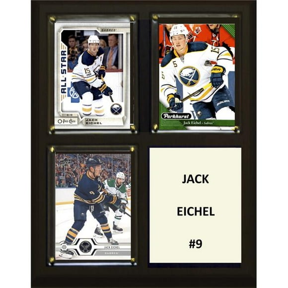 C&I Objets de Collection 810EICHEL 8 x 10 Po Jack Eichel Arizona Coyotes Plaque de Trois Cartes