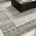 thumbnail image 3 of Hauteloom Betha Recycled Material Hallway, Kitchen Runner Rug - Blue, Black, Silver - 2'6" x 8', 3 of 6