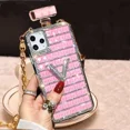 thumbnail image 1 of Luxury Diamond Perfume Bottle Case TPU Rhinestone Bling Cover Coque for Iphone 15 14 11Pro 13 Pro max 12 mini XS Max XR 16 Plus tzw, 1 of 6