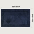 thumbnail image 7 of Unique Bargains Cute Heart Pattern Bath Rugs Mat Soft Absorbent Bath Rugs Blue 20" x 32", 7 of 7