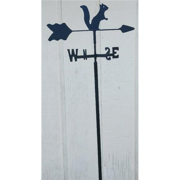 The Lazy Scroll Squirrel Garden Mount Weathervane