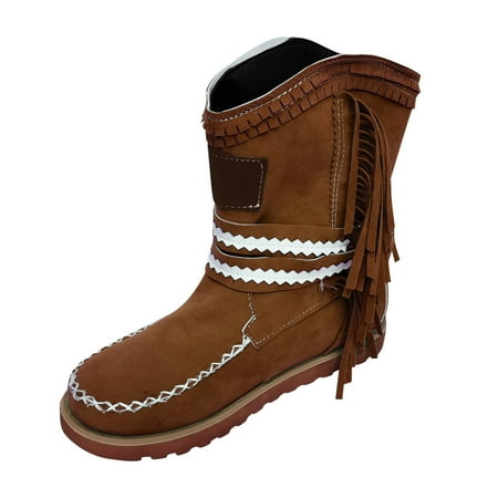 

TAIAOJING Women s Boots Flats Platform Boots Cowboy Boots For Fashion Shoes
