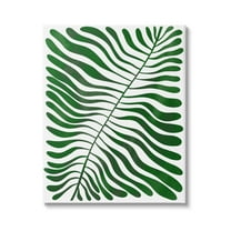 Abstract Fern Botanical Leaf Botanical & Floral Graphic Art Gallery Wrapped Canvas Print Wall Art