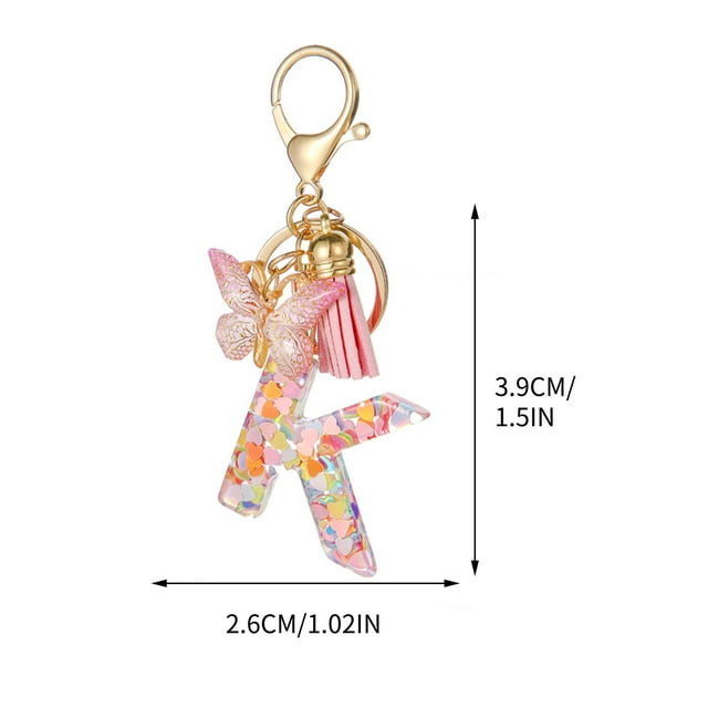 New English Letter Keychain Hanger Car Keychain Bag Accessories