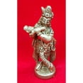 thumbnail image 3 of Krishna Statue in Brass Lord Krishna Idol Standing Krishna Sculpture Hindu God Krishna Figurine Indian Idol Home Temple Decor Showpiece Religious Gift Housewarming Gift Krishna Murti - AtoZ India Cart, 3 of 3