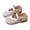 Beige, variant on Gyujnb Toddler Girls Breathable Woven Mary Jane Shoes with Adjustable Buckle, Flat Heel Casual Footwear for Summer Wear (Girls),8-8.5 Years