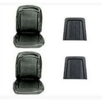 Scott Drake 68-S-BUCK-BK Front Bucket Standard Seat Upholstery - Black