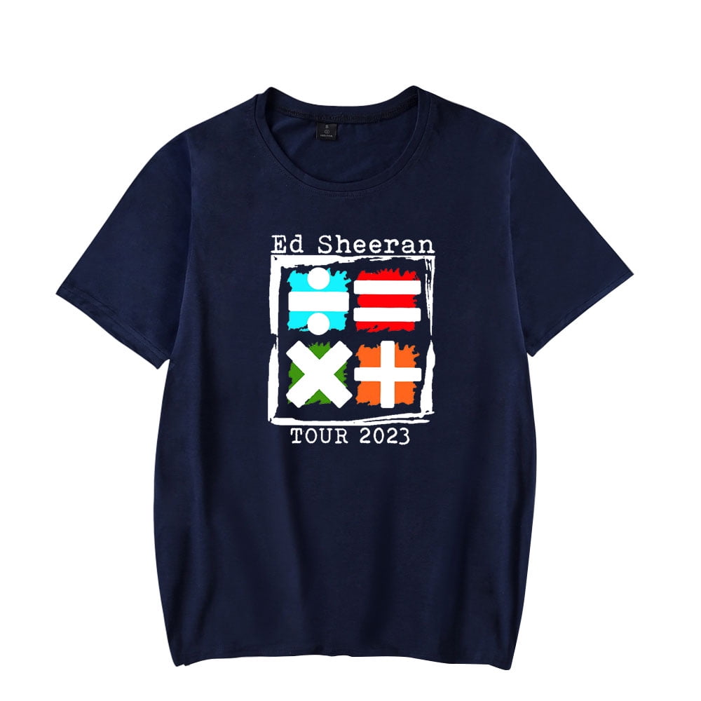 Ed Sheeran Tour 2023 Merch Tshirt Print Short Sleeve Tee Fashion