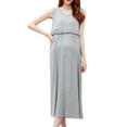 thumbnail image 1 of DPTALR Robe Longue Sans Manches pour Mère Enceinte Robe d'Été Régulière Confortable, 1 of 5
