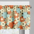 thumbnail image 5 of Ambesonne Floral Valance & Curtain, Retro Simple Flowers, 55"x45", Multicolor, 5 of 6