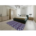 thumbnail image 5 of Ahgly Company Machine Washable Indoor Square Transitional Night Blue Area Rugs, 7' Square, 5 of 7
