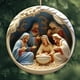 thumbnail image 1 of pstuiky Adorno navideño de la Natividad, colgante navideño de nacimiento, accesorios acrílicos para coche, 1 of 3