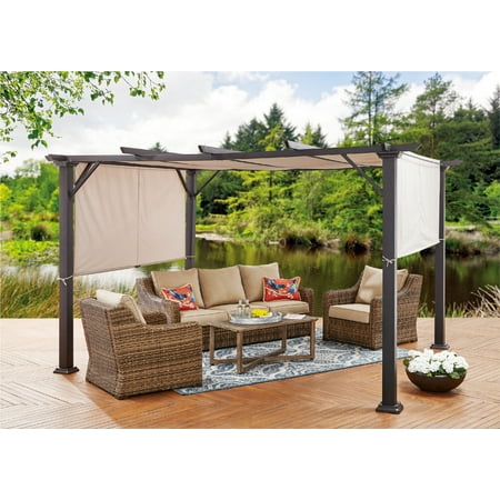 Better Homes Gardens Ellamont 10 X 12 Steel Pergola In Select