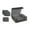 Black, variant on Esquirla 1800+Card Case Deck Box Sturdy Organizer for Basketball Cards Black Lined In Red