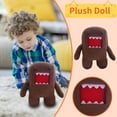 thumbnail image 3 of 11.8" Domo Monster Plush, Funny Stuffed Figure Throw Pillows for Home Decor for Anime Fans (Brown), 3 of 5