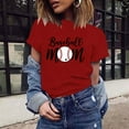 thumbnail image 2 of IROINNID Loose Comfy T-shirts For Woman Versatile Print Round-Neck Short Sleeve T-Shirt Spring Saving, 2 of 5