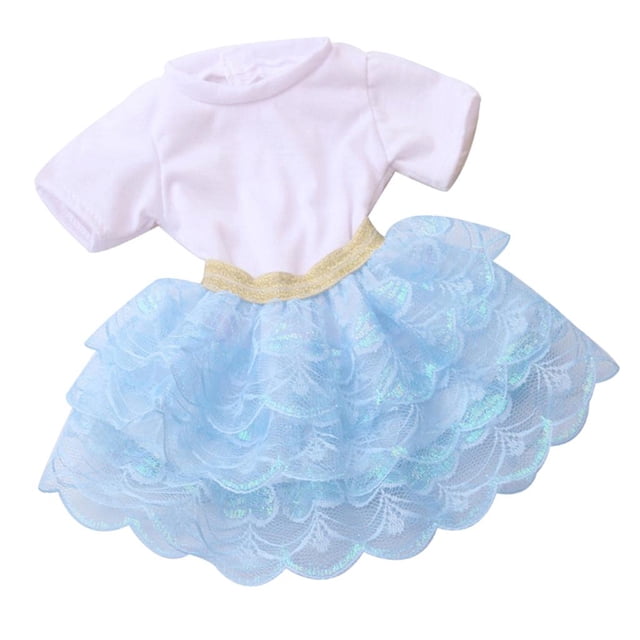 Conjunto de Vestido de Encaje Zulema para Muñecas de 18 Pulgadas
