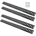 thumbnail image 3 of SEBLAFF 4 PCS E Track Tie Down Rail Kit 5 Foot Powder Coat Black for Garages Vans Trailers Motorcycle Tie Downs Heavy Loads Up to 2000 lbs, 3 of 8