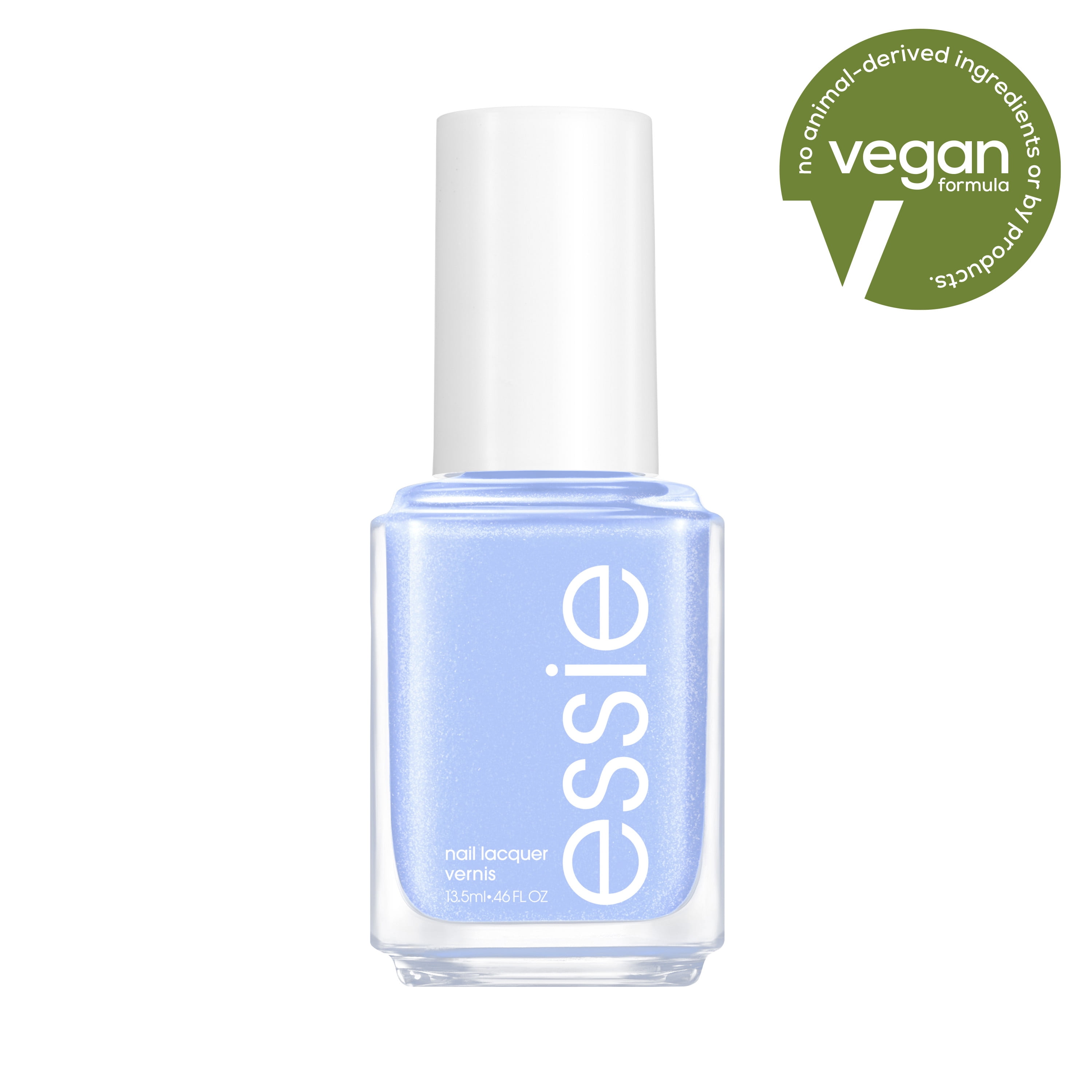 essie salon-quality nail polish, 8-free vegan, cornflower blue, Bikini So Teeny, 0.46 fl oz