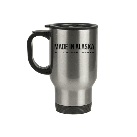 Alaska Travel Mug - 14oz Stainless Steel Coffee Cup - Made in the USA Gift