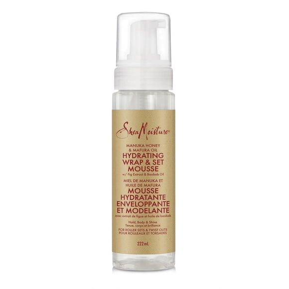 SheaMoisture Hydrating Wrap & Set Mousse Manuka Honey & Mafura Oil, 222 ml