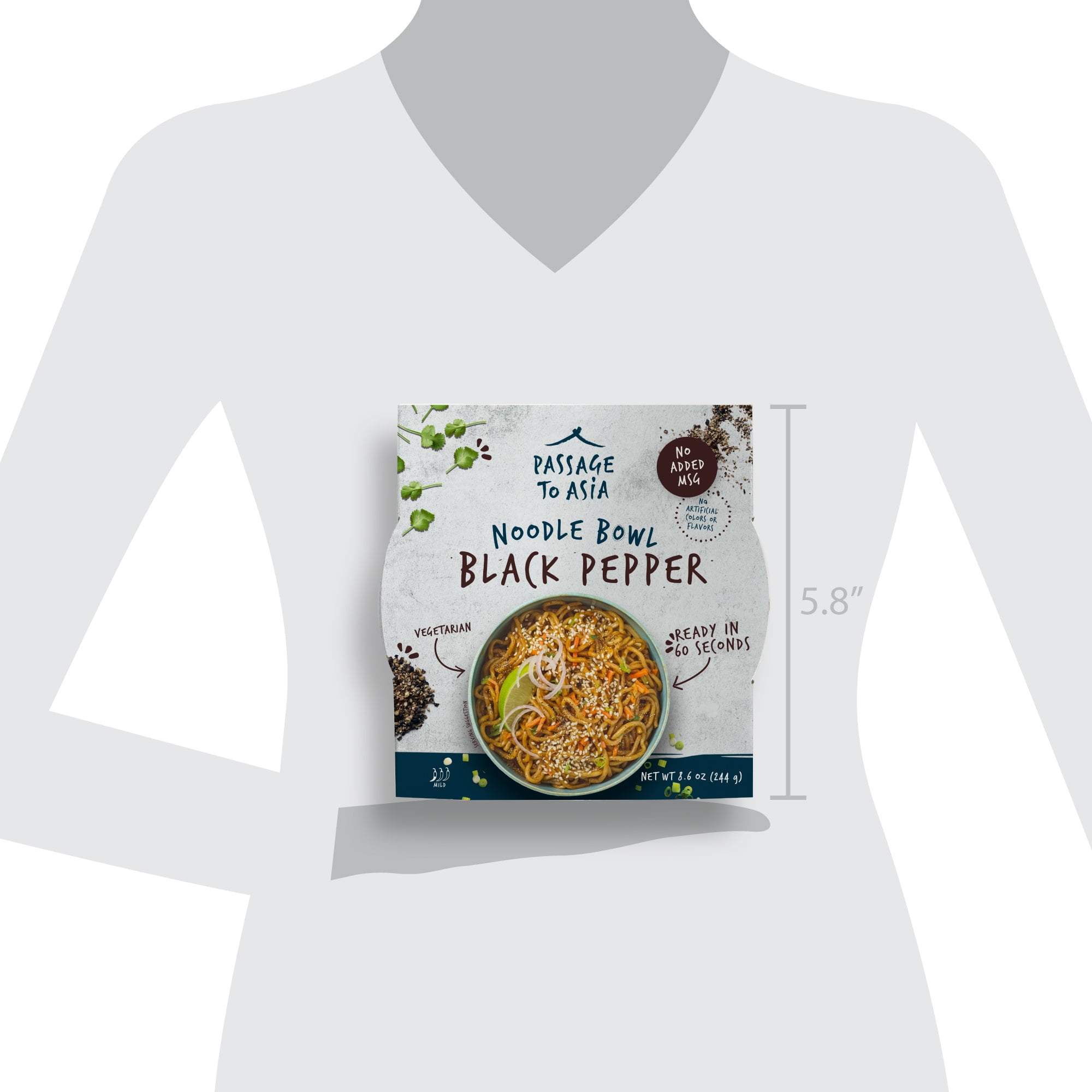 Passage to Asia Black Pepper Noodle Bowl, 8.6 oz