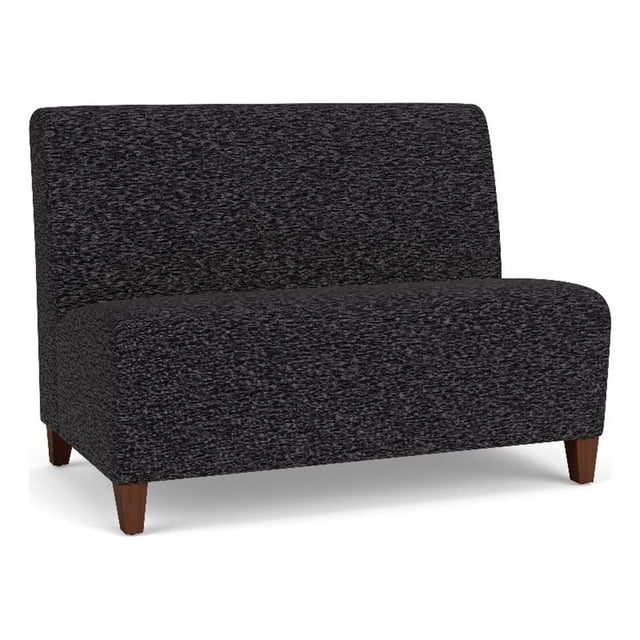 Lesro Ravenna Reception Armless Loveseat in Black
