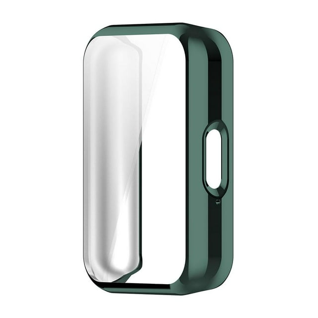 Galaxy Fit 3 Smart Bracelet Full Cover Screen Protector, Tempered PC Glass & TPU Soft Rubber Case, Dustproof Drop-Proof Integrated Frame Protection, 45x31mm