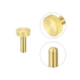 thumbnail image 4 of Moleteados Pulgar Tornillos, M6x20mm Planos Latón Pernos Agarre Perillas Sujetadores para PC, Electrónico, Mecánico 2uds, 4 of 5