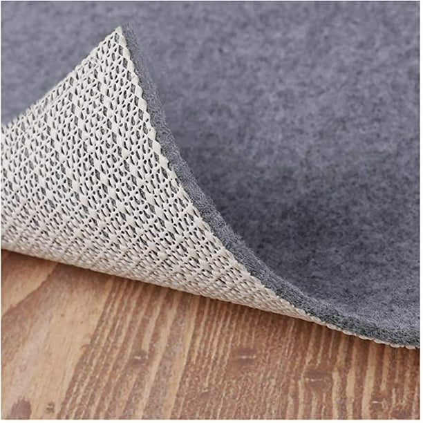 Non Slip Natural Rubber Rug Pad Thick, What Kind Of Rug Backing Is Safe For Vinyl Plank Flooring