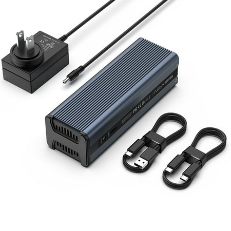 ACASIS NVMe M.2 Enclosure Dual-Bay SSD Enclosure 10Gbps with Offline Cloning Type-C Interface